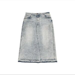 Wash Lab Light Wash Midi Skirt - Classic Everyday